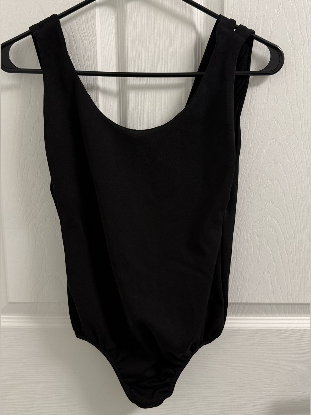Classic Black Scoop-Neck Colombian Bodysuit